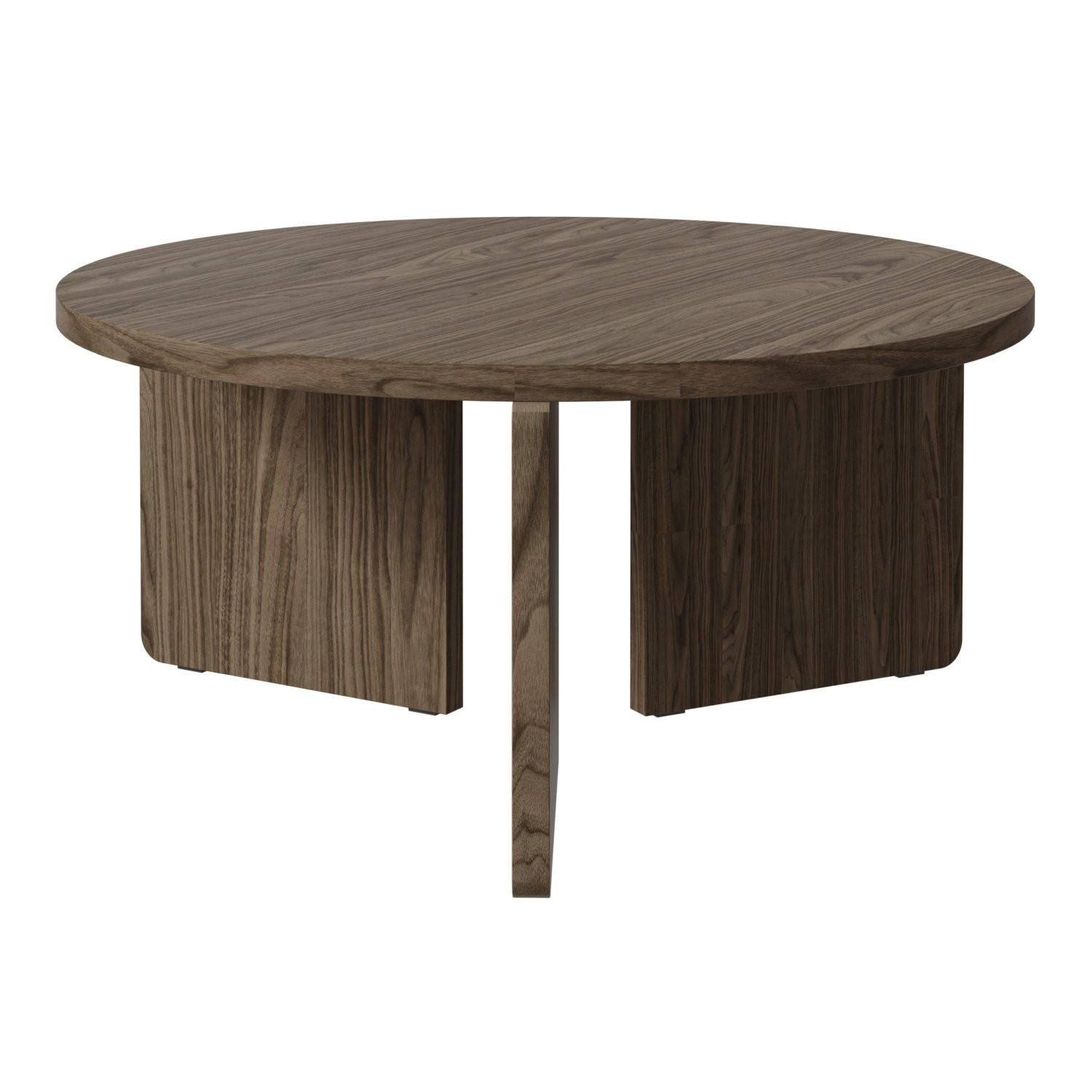 COUCHTISCH Preffines Holzoptik Nussbaum Wisconsin 85 cm - Dunkelbraun, Holzwerkstoff (88.5/88.5/40.5cm) - Selsey