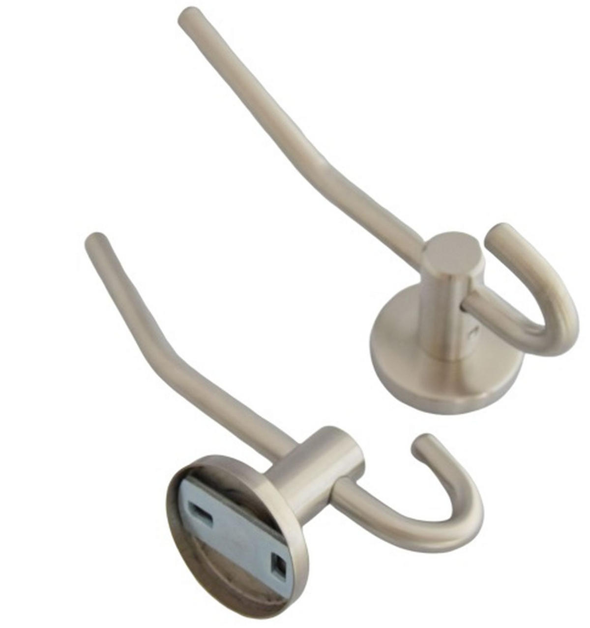 GARDEROBENHAKEN Kleiderhaken Edelstahl massiv Mantelhaken Wandhaken stabil - Edelstahlfarben, Metall (4.9/17.5/17.5cm) - Livingpoint24