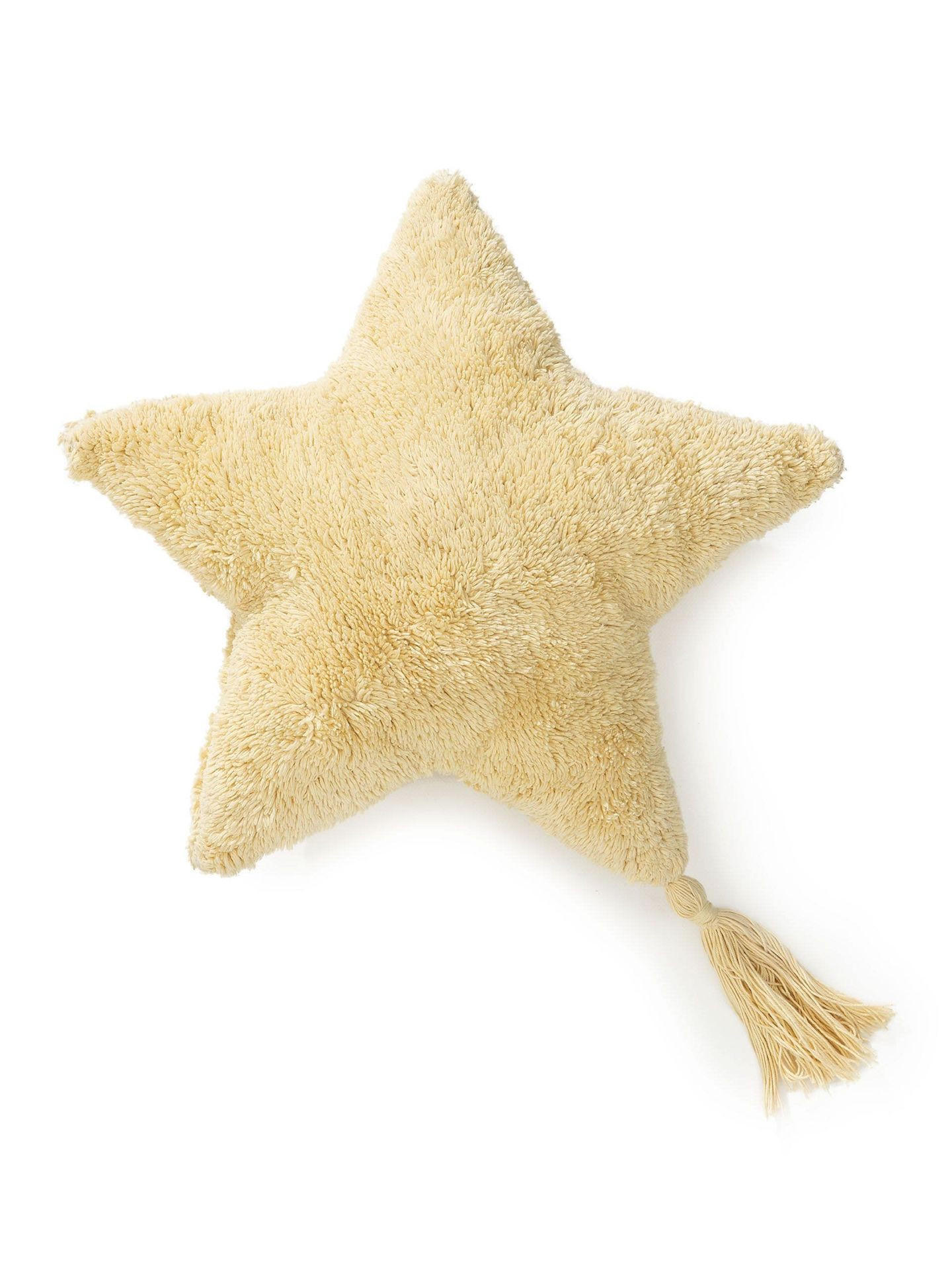 KISSEN Stars Gelb 45x45 cm - Gelb, Textil (45/1cm) - KUNSTLOFT