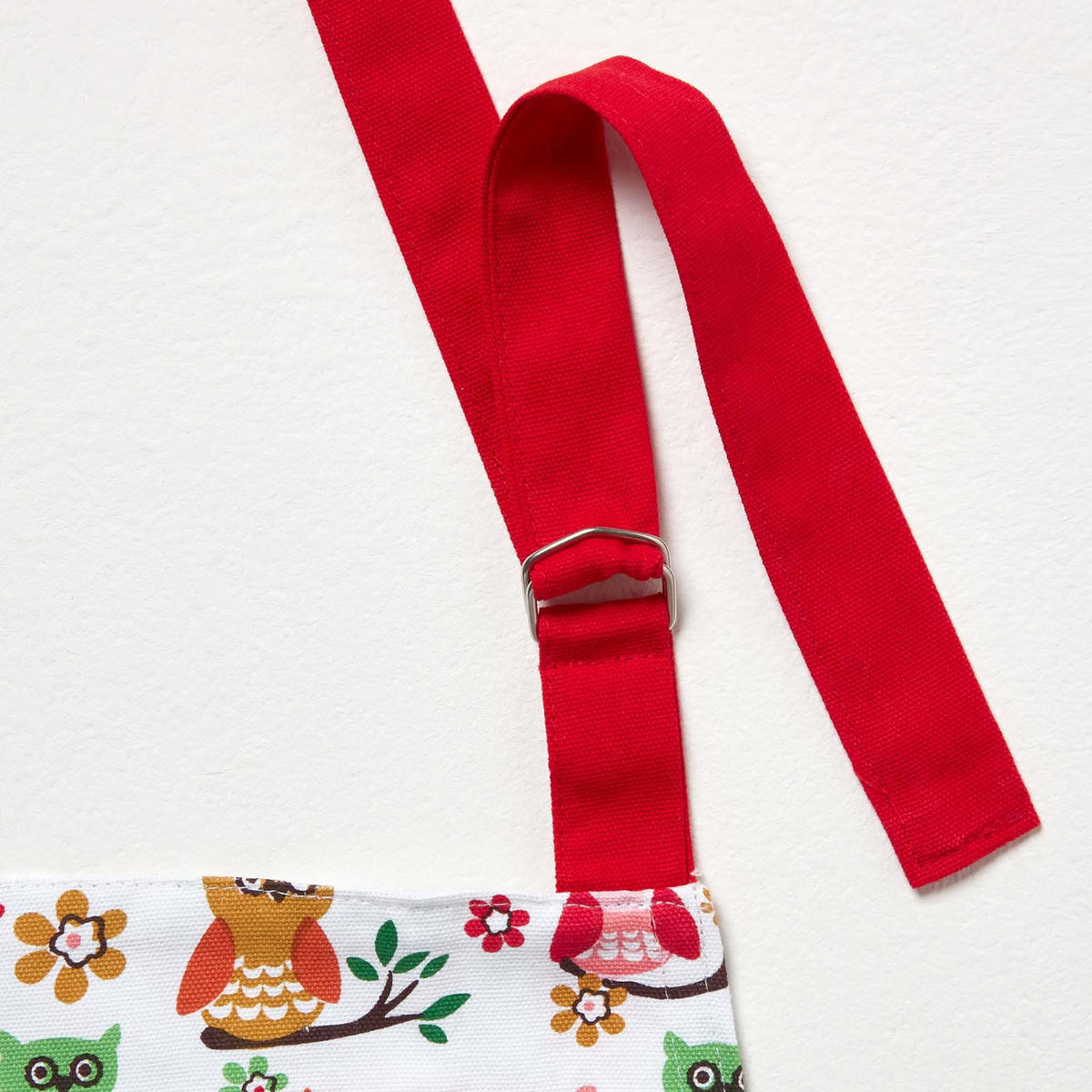 KOCHSCHÜRZE Eulen, 100% Baumwolle - Rot, Textil (80/85cm) - Homescapes