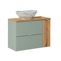 WASCHTISCH 80.4cm Jade Grün - Grün, Holzwerkstoff (80.4/59.5/40cm) - Petits-meubles