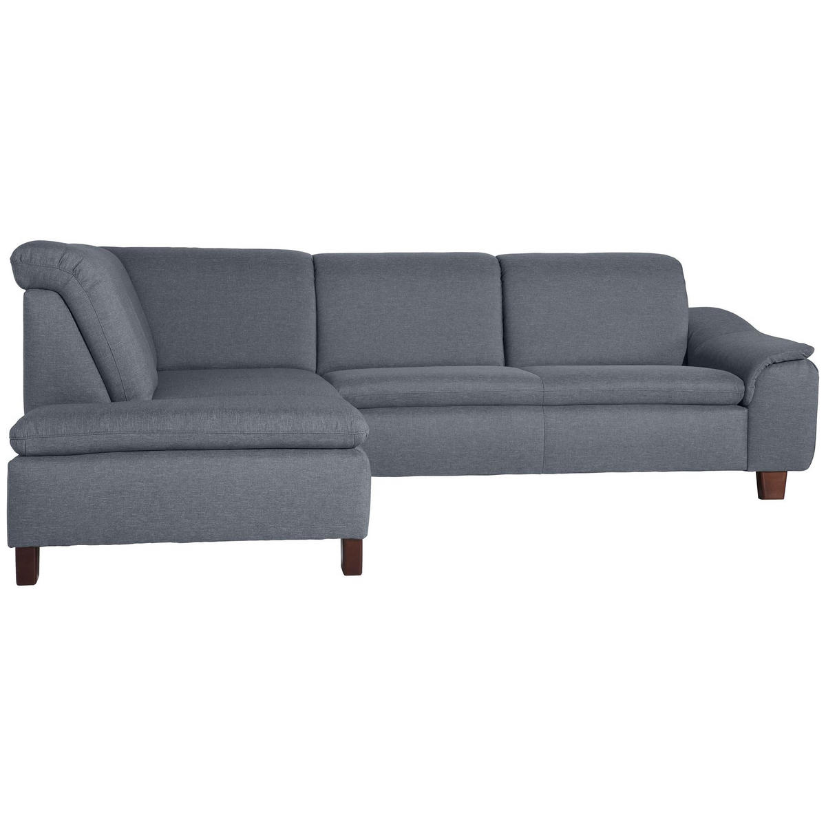 ECKSOFA mit Ottomane links Kaylil Flachgewebe denim - Flieder, Kunststoff (187/247cm) - 58aufmkessel