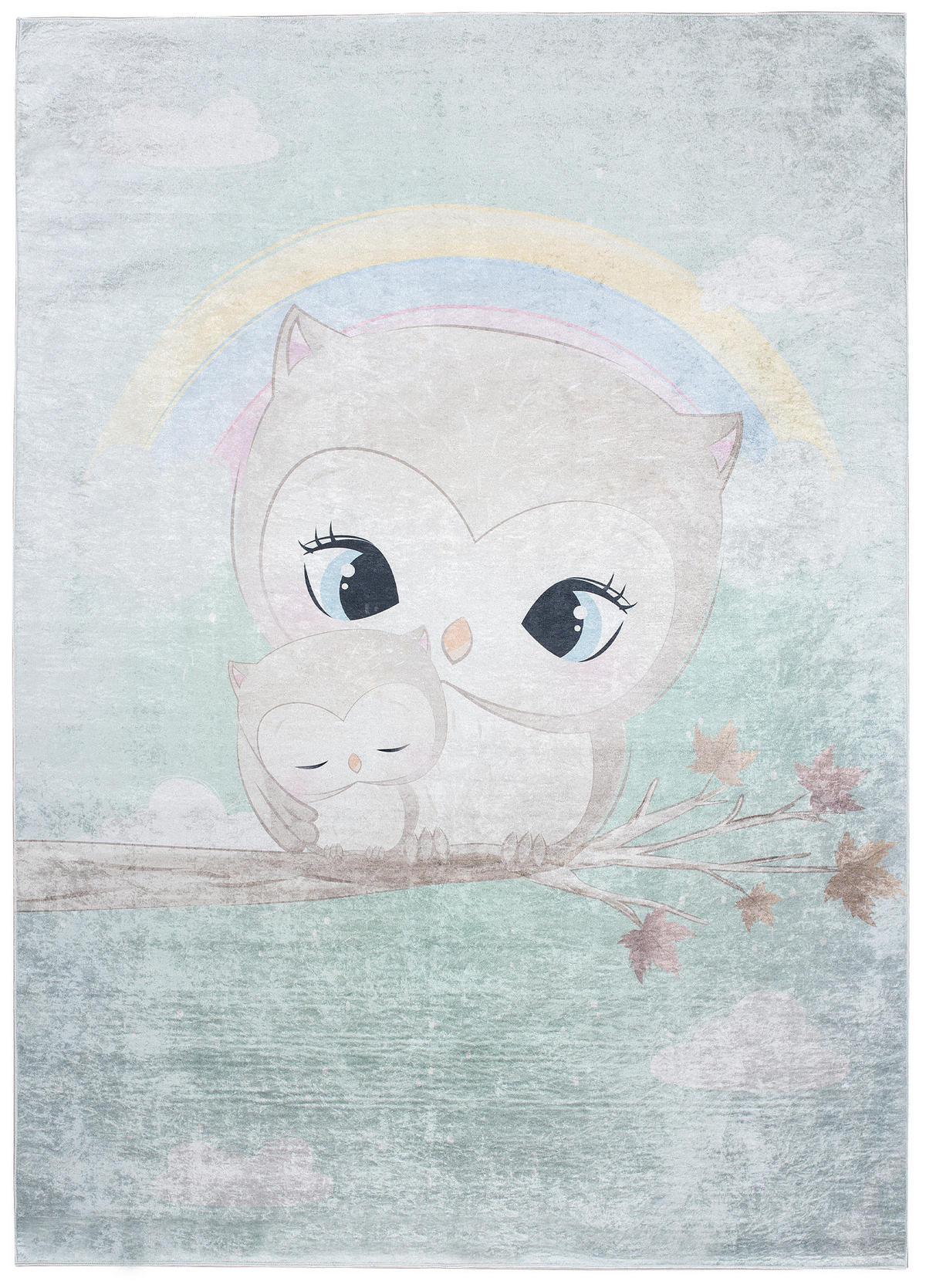 TEPPICH EMMA Mint 120/170 cm - Mintgrün, Kunststoff (120/170cm) - Tapiso