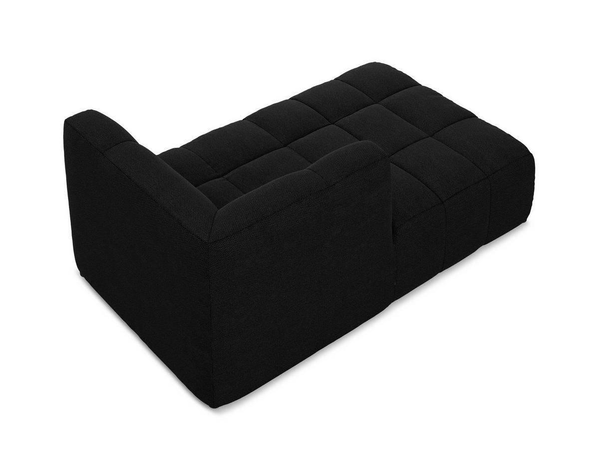 SOFAELEMENT Links Bouclé Stoff Schwarz - Schwarz, Holzwerkstoff/Kunststoff (101/77/175cm) - Makamii