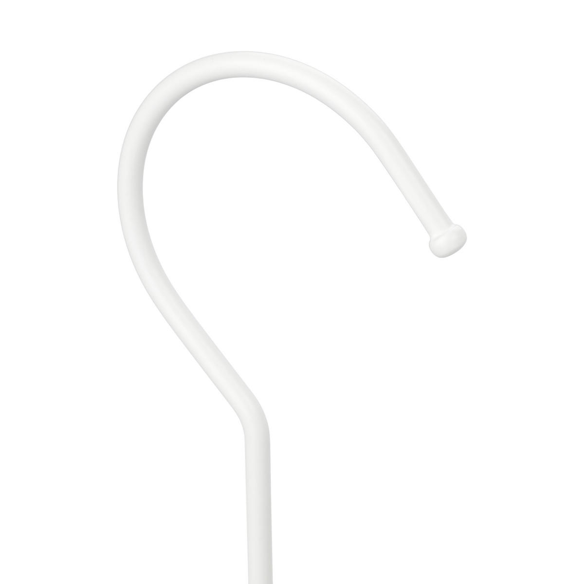 5XHÁČIKY na topánky - biela, kov/drevo (6/19/3cm) - Relaxdays