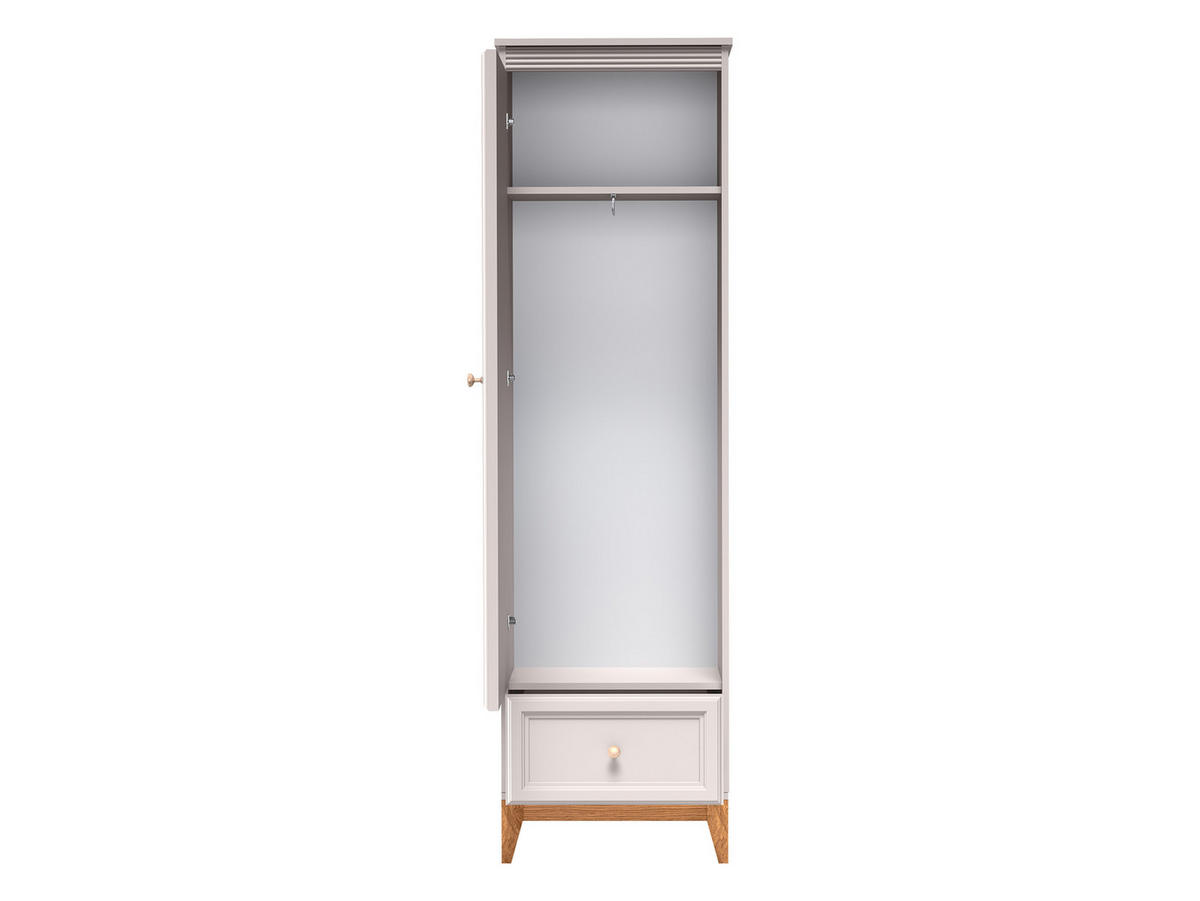 DREHTÜRENSCHRANK Windsor W-18 - Kaschmir/Goldfarben, Holz/Holzwerkstoff (55/193/35cm) - MIRJAN24