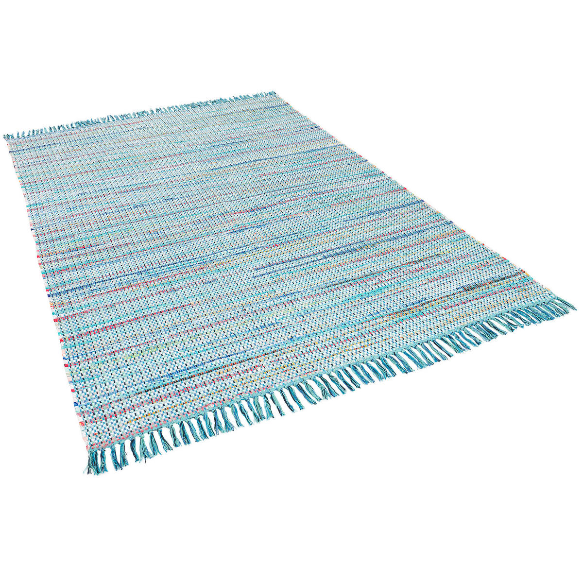 BAUMWOLLE NATUR TEPPICH CAYENNE - Blau, Textil (200/300cm) - Pergamon