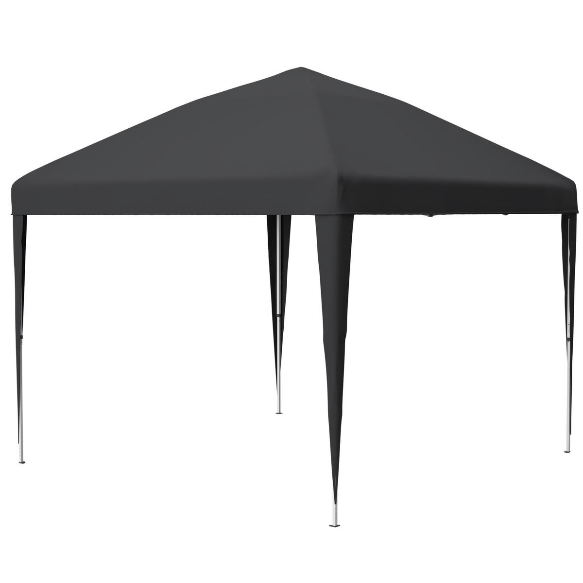 GARTENPAVILLON Pavillon 3x3 m Schwarz - Schwarz, Metall (313/197/313cm) - ComfortXL