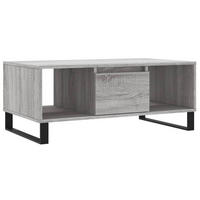 COUCHTISCH Grau Sonoma 90x50x36,5 cm Holzwerkstoff - Silbereichenfarben, Holzwerkstoff (50/90/36.5cm) - furnicato
