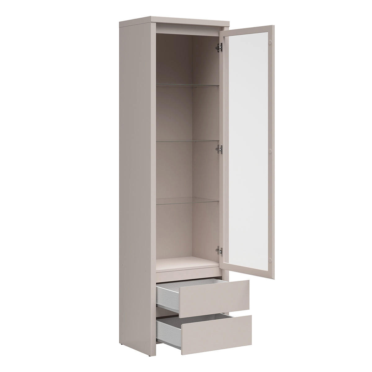 VITRINE Soren Kaschmir - Beige, Holzwerkstoff (56/200.5/40.5cm) - Petits-meubles