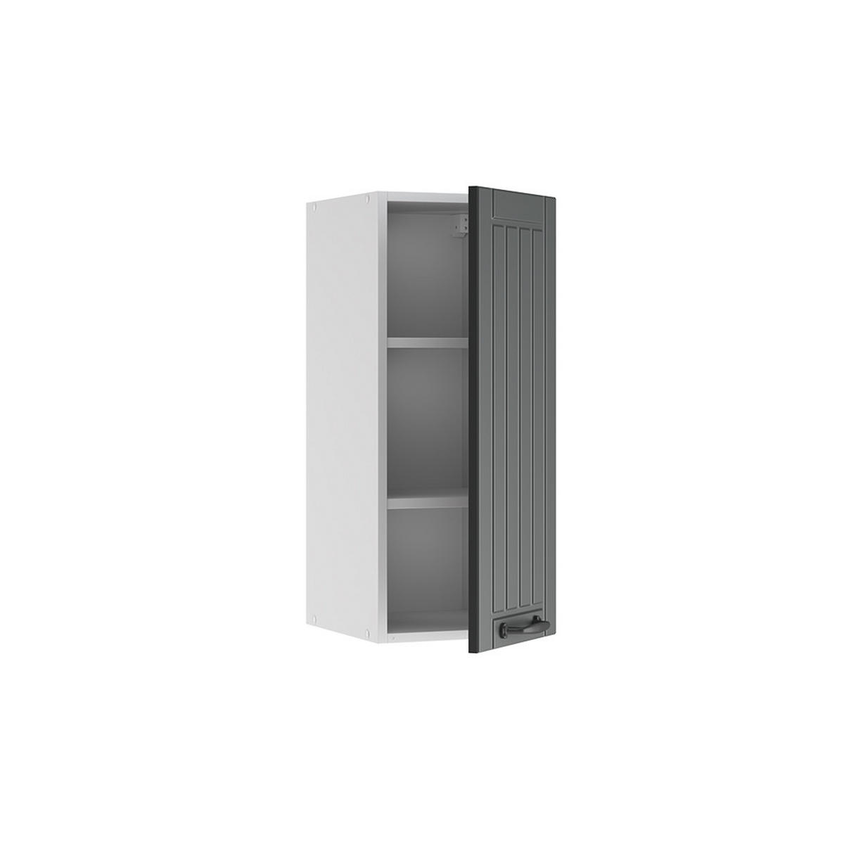 HÄNGESCHRANK Fame-Line Anthrazit Landhaus 30 cm - Anthrazit/Weiß, Holzwerkstoff (30/72/34.1cm) - Vicco