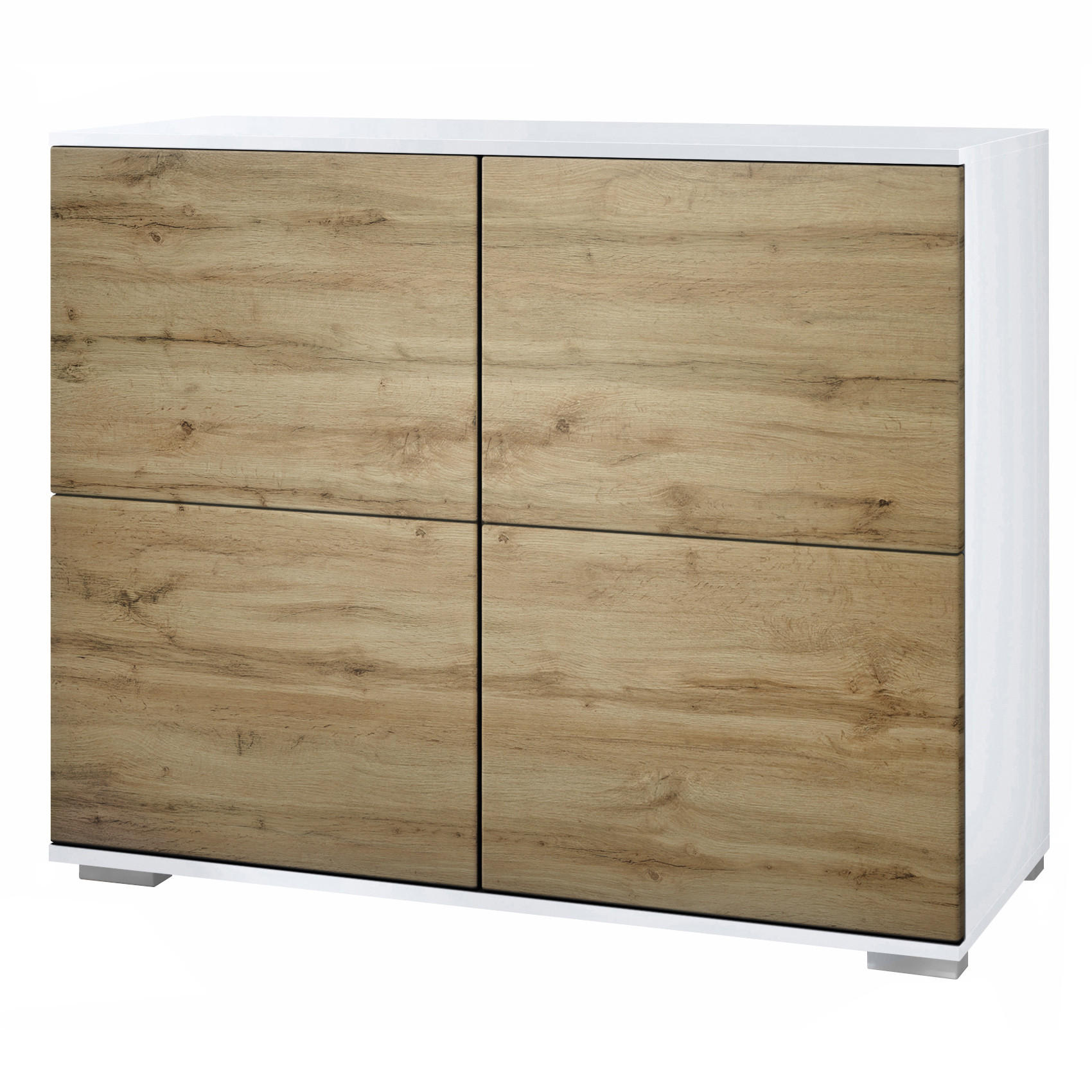 KOMMODE Rova Eiche Wotan - Eiche Wotan, Holzwerkstoff (92.5/75.5/35cm) - Vladon