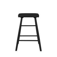 BARTRESENHOCKER aus Holz, H65,5 cm - Vander - color_black - Schwarz, Holz (50/64/39cm) - Drawer