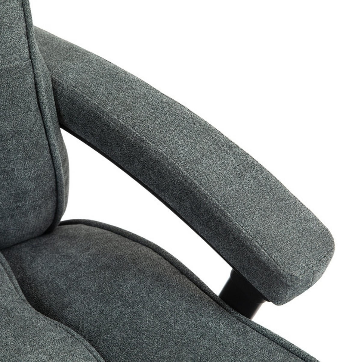 BÜROSTUHL ergonomisch höhenverstellbar 68,5 x 79 x 117-125 cm Polyester Grey - Grau, Kunststoff (79/125/68.5cm) - Meubliv