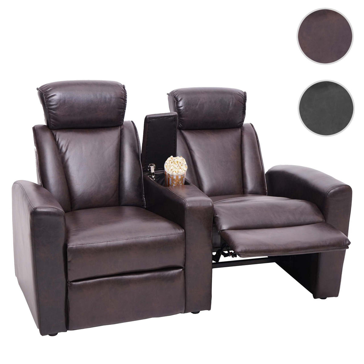 RELAXSESSEL Braun - Braun, Textil (147/103/78cm) - MCW