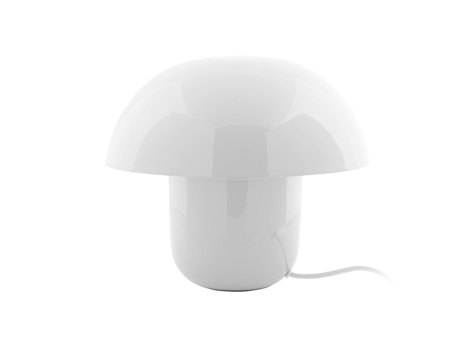 TISCHLAMPE Fat Mushroom 29/29/25 cm - Weiß, Metall (29/29/25cm) - Leitmotiv