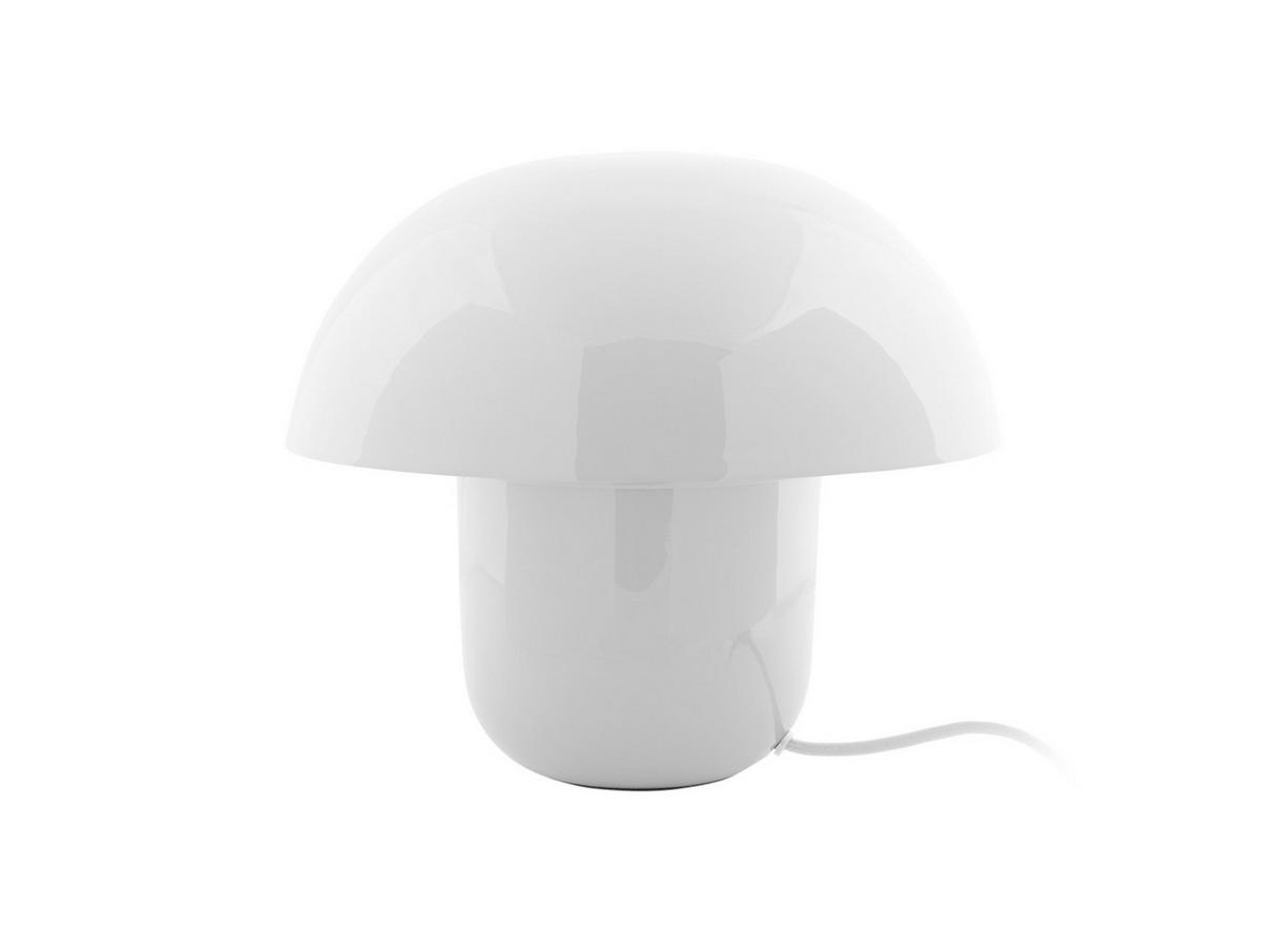 TISCHLAMPE Fat Mushroom 29/29/25 cm - Weiß, Metall (29/29/25cm) - Leitmotiv