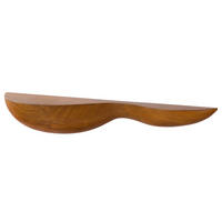 WANDREGAL Akazie 100x15x15 natur lackiert MONTREAL #137 - Naturfarben, Holz (100/15/15cm) - Massivmoebel24
