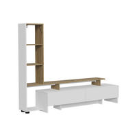 LOWBOARD Tavora Weiß/Eiche 168.2 x 120 cm mit 2 Schubladen - Eichefarben/Weiß, Holzwerkstoff (168.2/120/35cm) - Vicco