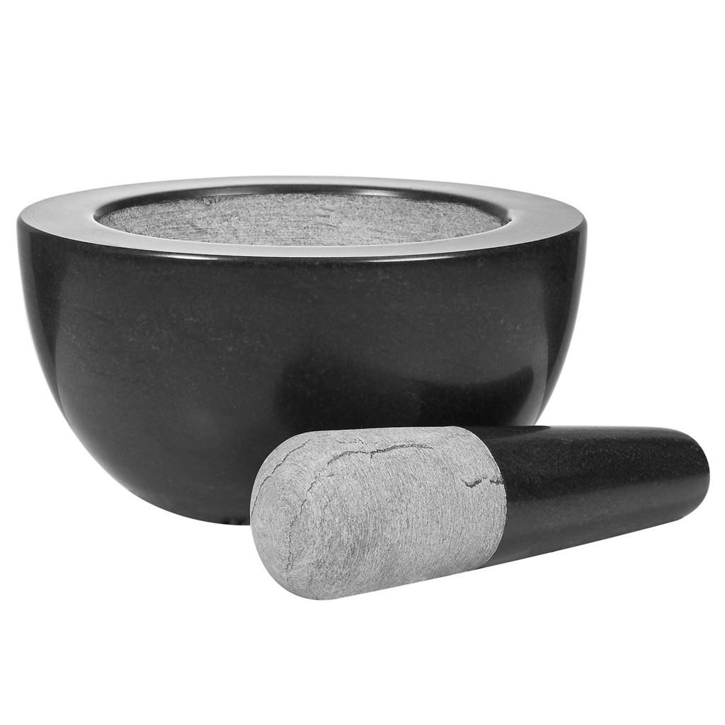 Thumbnail - Butlers Mörser-Set, Grau, Stein, 16x8x8 cm, Kochen, Küchenhelfer, Sonstige Küchenhelfer