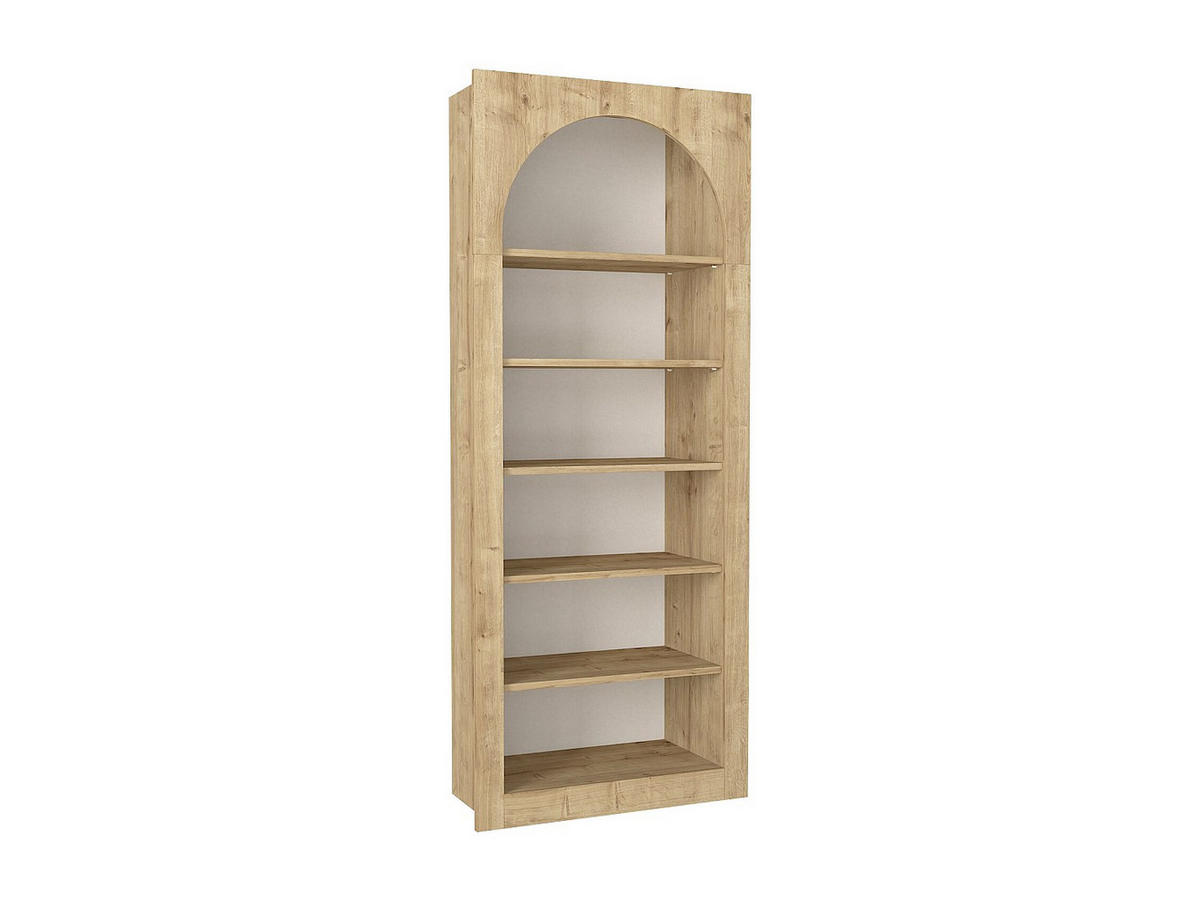 BÜCHERREGAL - 74 cm x 35 cm - holz - naturfarben hell Cymora - Naturfarben, Holz (74/180/35cm) - Vente-Unique
