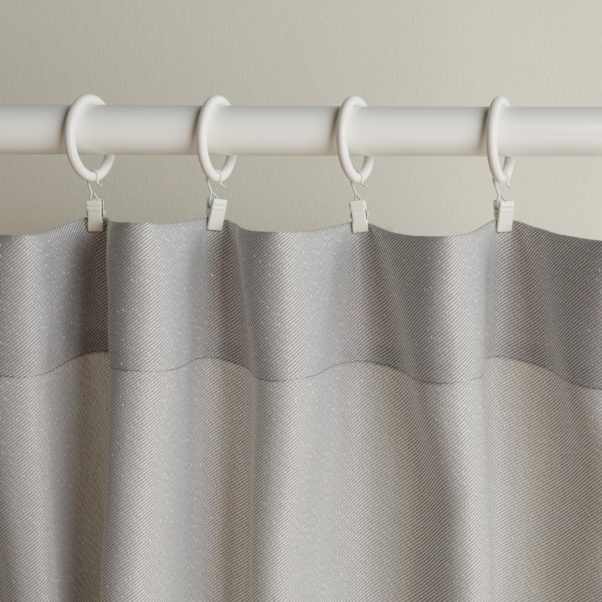 VORHANG Sausa - Hellgrau, Textil (140/1/250cm) - home&you