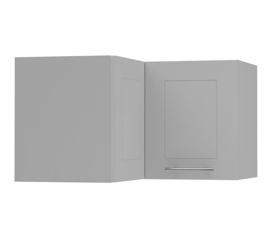 Feldmann-Wohnen Eckhängeschrank Grau, Grau 60x36x60 cm