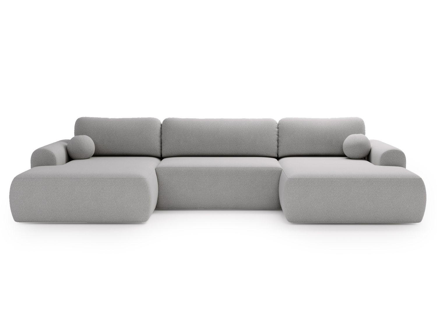 ECKSOFA U Savana Grau - Grau, Holz/Textil (344/177cm) - Graingold