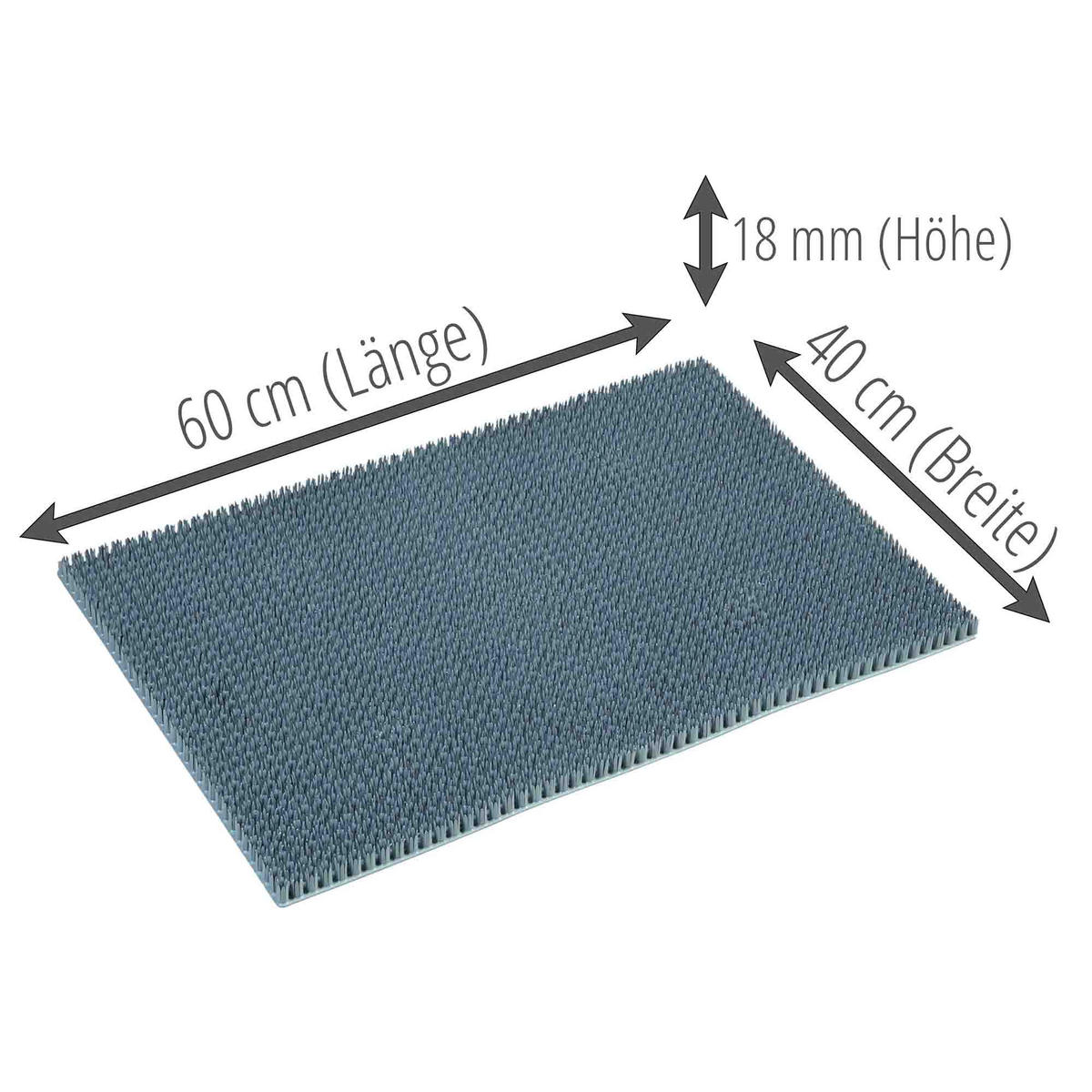 SCHMUTZFANGMATTE AUßEN SEASON - Grau, Textil (40/60cm) - Astra