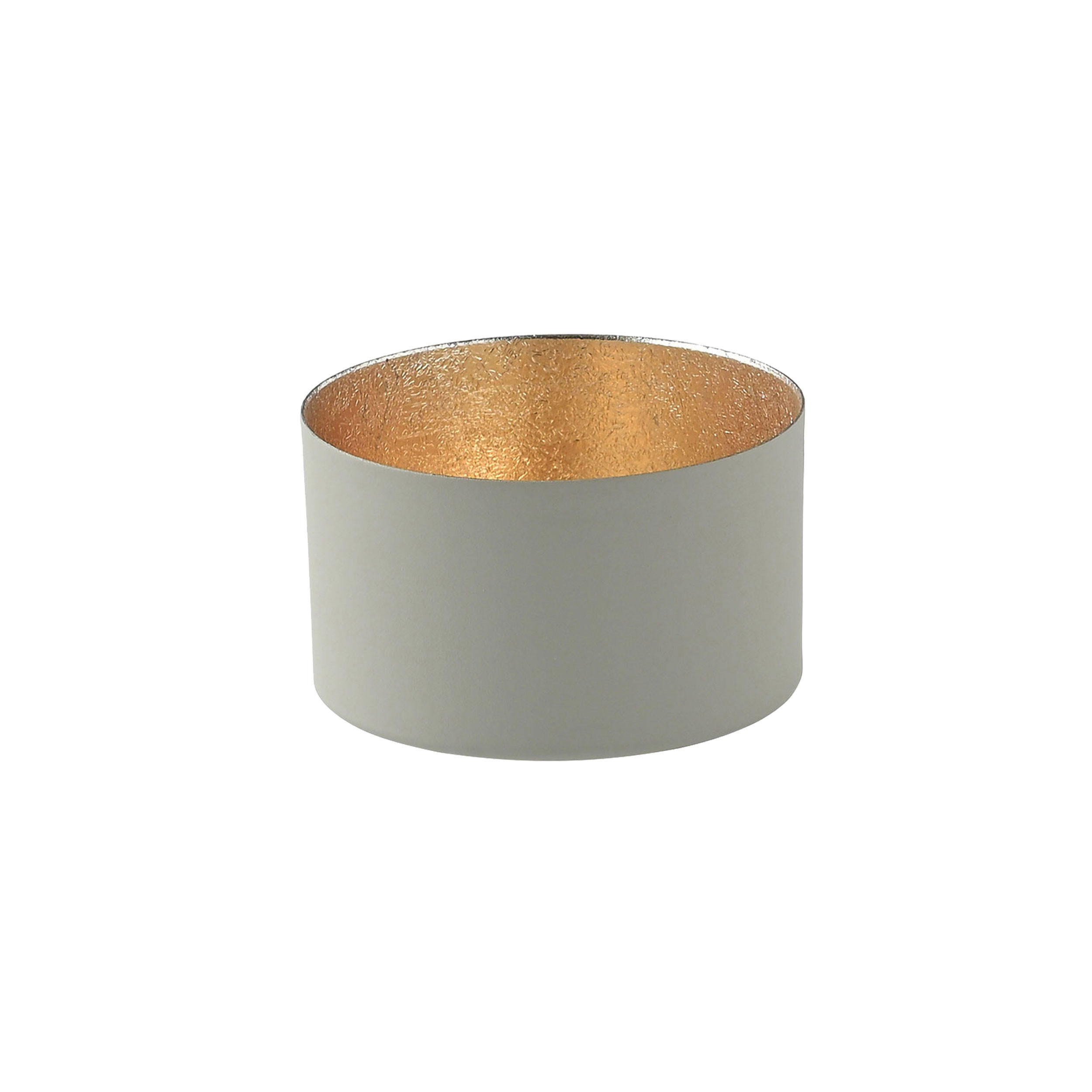 TEELICHTHALTER Chennai S, Eisen, Cool Gray, Gold, 5 cm - Grau, Metall (5cm) - Gift Company