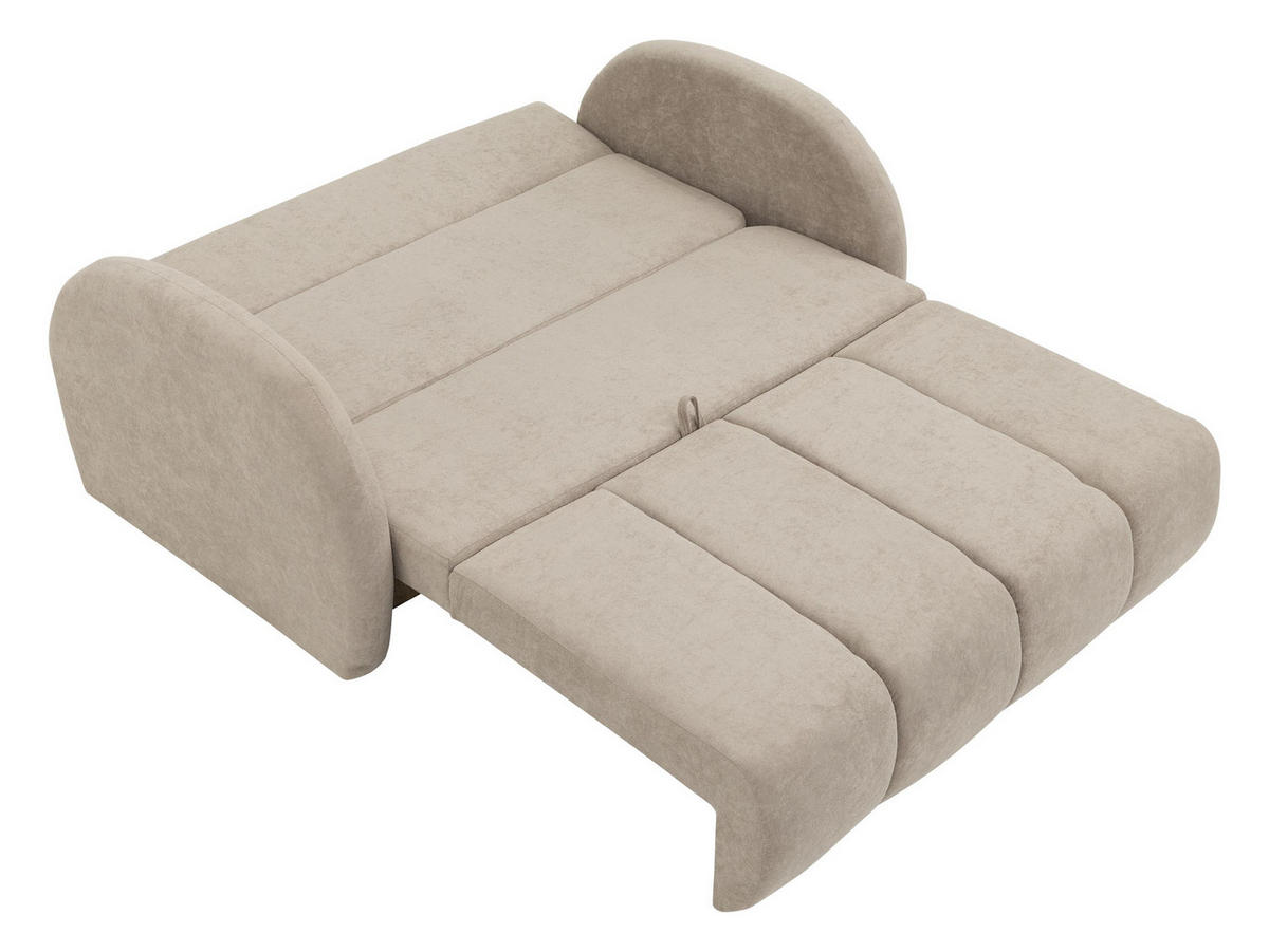 SCHLAFSOFA Viva Comfy IV - Schwarz/Naturfarben, Holz/Textil (172/85/103cm) - MIRJAN24