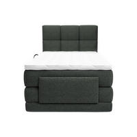 BOXSPRINGBETT - 1 Person - stoff - anthrazitgrau Lodi - Anthrazit, Textil (100/200cm) - Vente-Unique