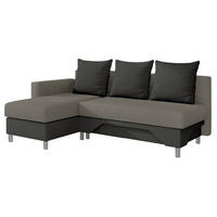 ECKSOFA Tom, Seite: Links - Grau, Holz/Kunststoff (215/133cm) - MIRJAN24