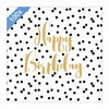 PAPIER SERVIETTEN Birthday Confetti 33 x 33 cm 100er Set - Goldfarben/Schwarz, Papier (33/33cm) - PPD