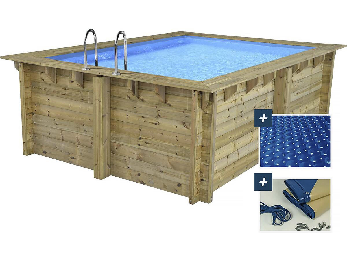POOL AUS HOLZ maldives - Braun, Holz (3.2/3.2cm) - Habitat Garten