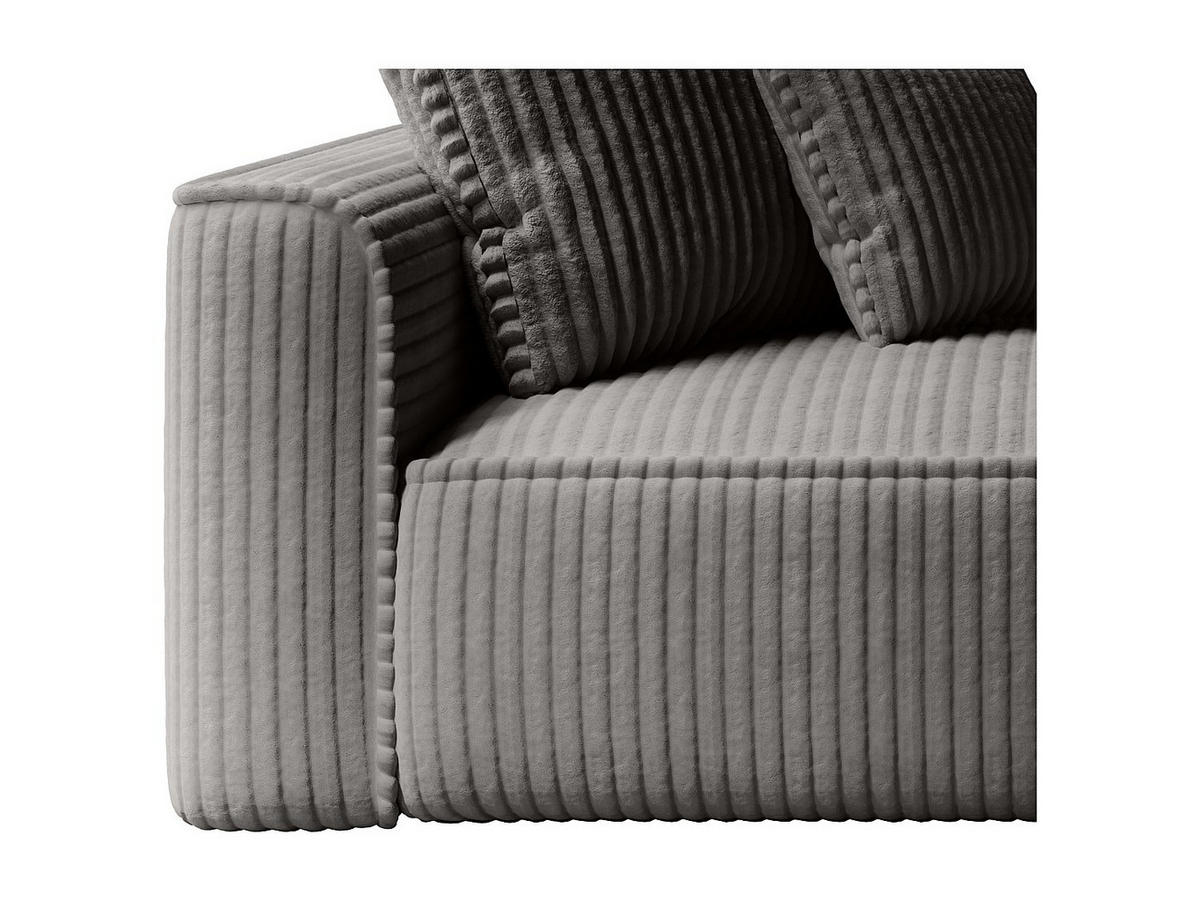 RECAMIERE ohne Schlaffunktion - 1 Person - samt - anthrazitgrau Pineta - Anthrazit, Textil (180/67/115cm) - Vente-Unique