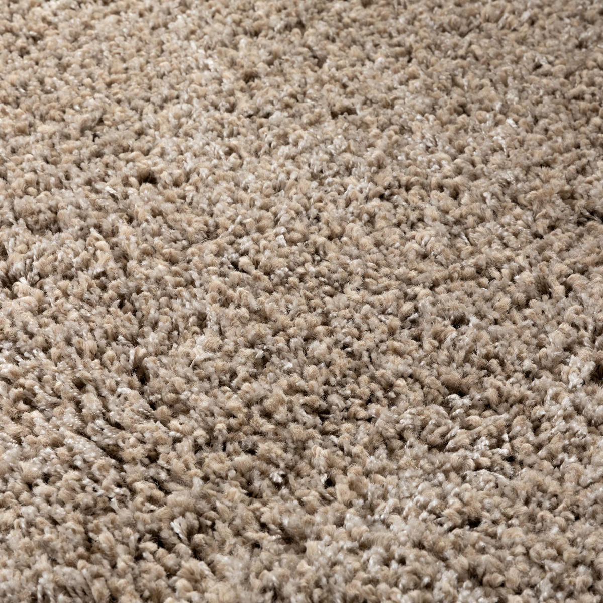 HOCHFLORTEPPICH 200/200 cm Twilight rund - Beige, Textil (200/200cm) - Steffensmeier