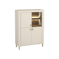 HIGHBOARD Mossa 3D MO05 mit LED Beleuchtung - Kaschmir/Goldfarben, Holzwerkstoff/Kunststoff (97/136/40cm) - MIRJAN24