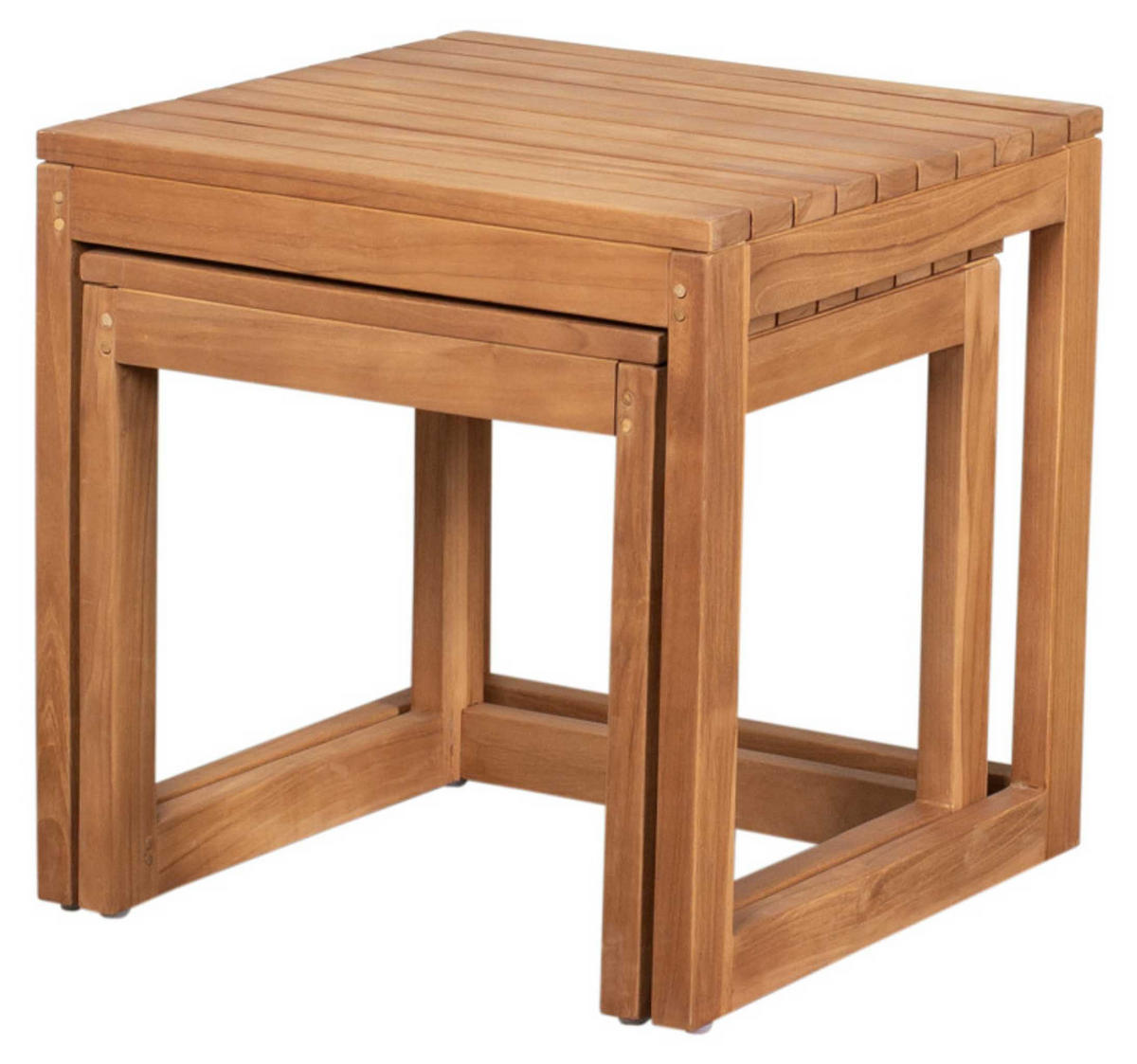 BEISTELLTISCH Verwood 2er Set - Naturfarben, Holz (50/50/50cm) - Mr. Deko