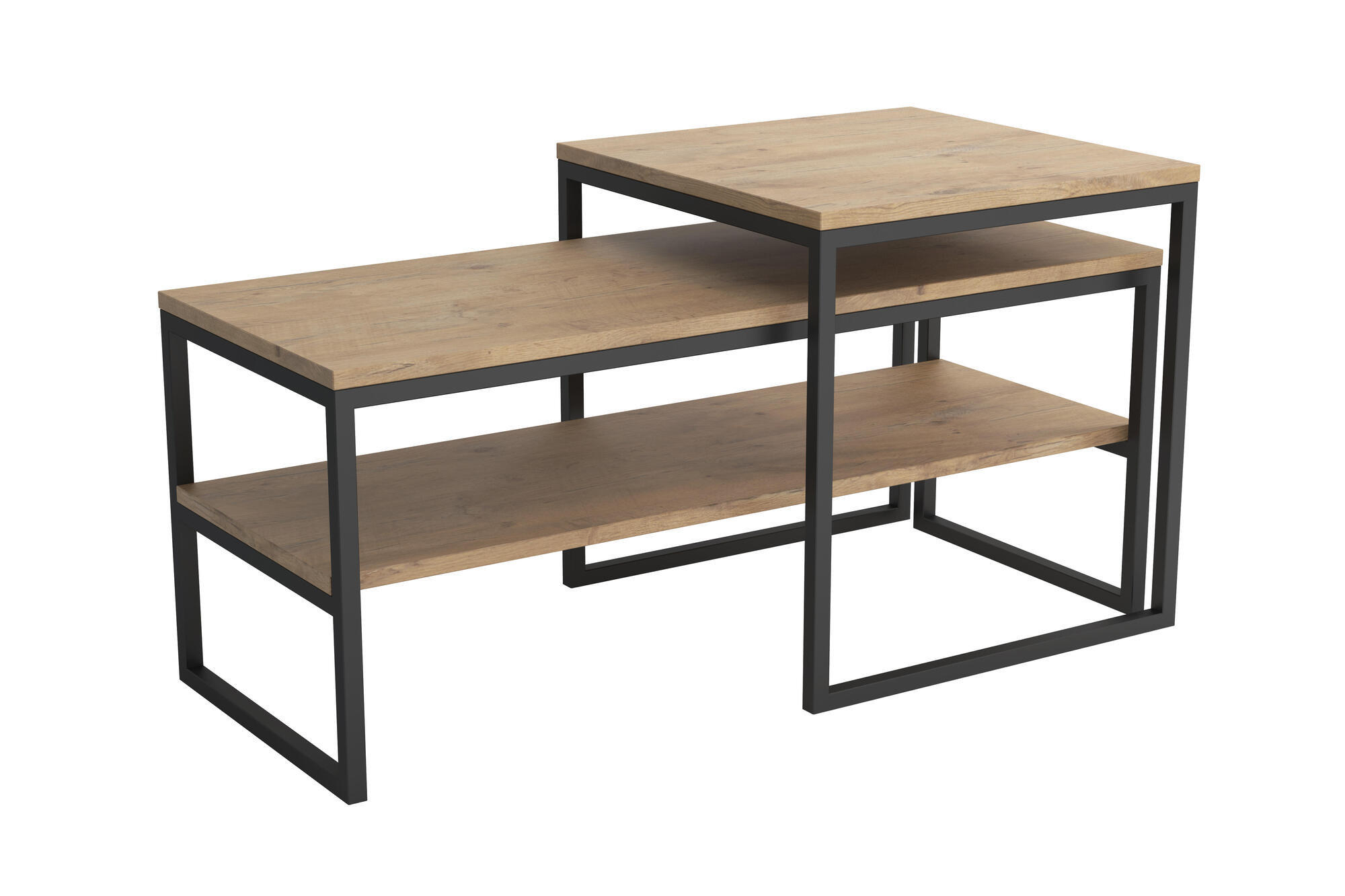 COUCHTISCH TONY Orange 50x50x50 cm - Orange, Holzwerkstoff (50/50/50cm) - FURNLUX