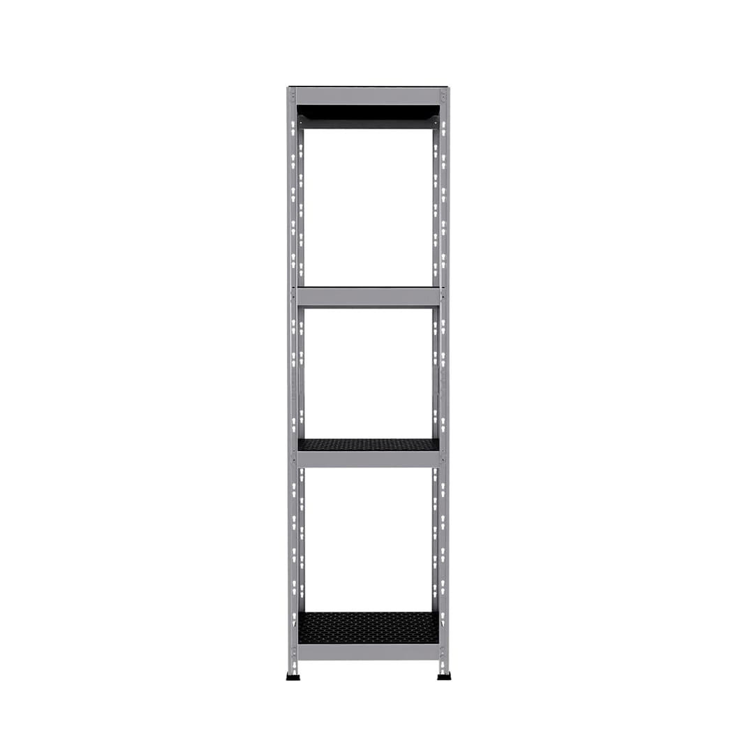 OUTDOORREGAL Metall Grau, 180x50x38 4B. - Grau, Metall (50/180/38cm) - AR Shelving