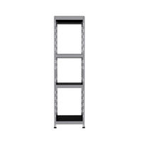 OUTDOORREGAL Metall Grau, 180x50x38 4B. - Grau, Metall (50/180/38cm) - AR Shelving