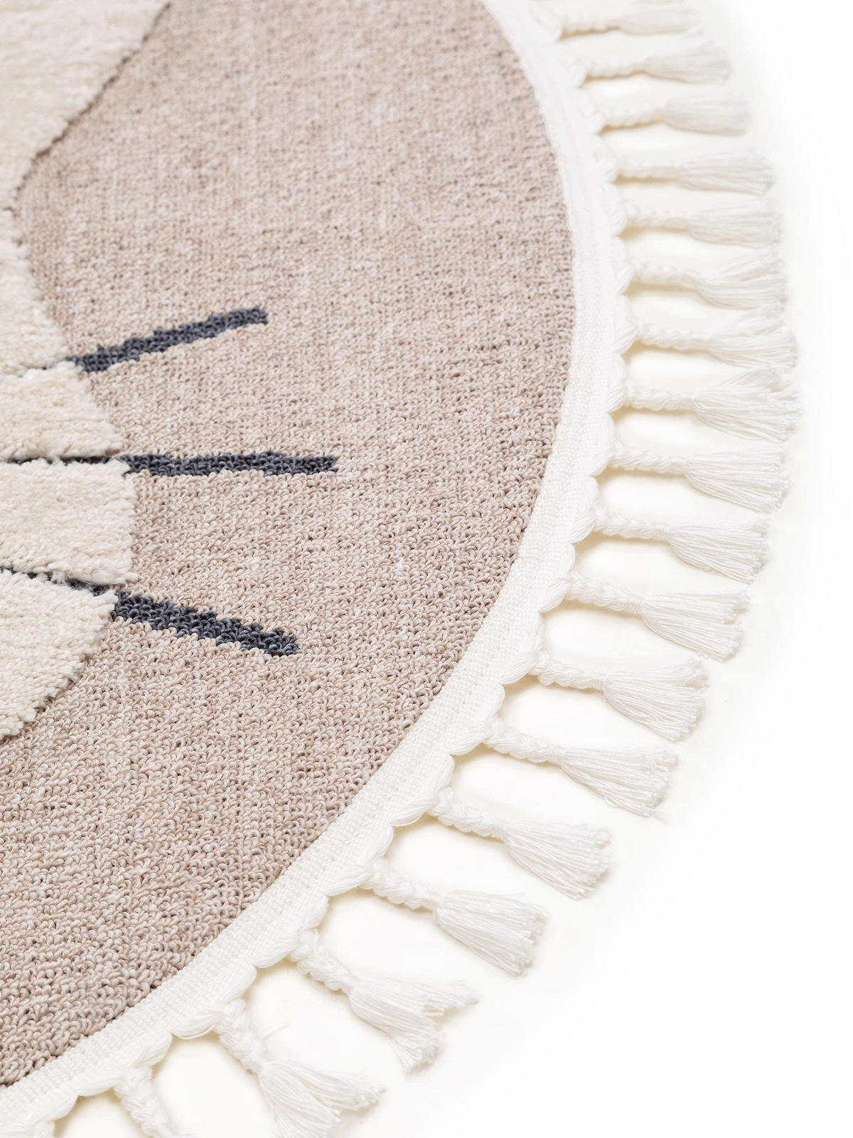 KINDERTEPPICH Momo Beige ø 120 cm rund - Beige, Textil (120/120cm) - Lytte