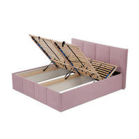 POLSTERBETT Dalas Rose 200 x 200 x 40 cm Bettkasten Mit hochwertiger Matratze H3 (bis 120 kg) und Lattenrost - Rosa, Holz (200/200cm) - Halmon Schlafkomfort Betten 
