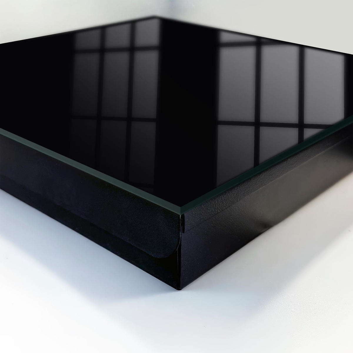 SCHLÜSSELBOX Schwarz 30x30 cm- Türöffnung nach rechts - Schwarz - Schwarz, Metall (30/30/5cm) - TULUP