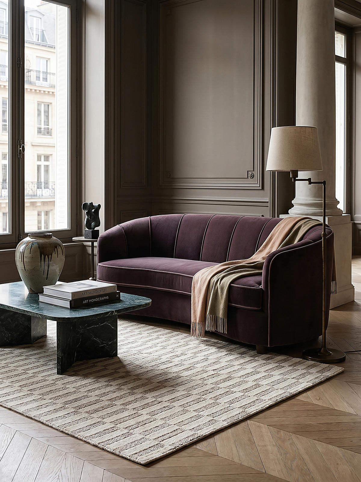 TEPPICH Waschbar RIDGE, mit Schachbrettmuster, Beige, 155 x 230 cm - Beige, Textil (155/230cm) - KADIMA DESIGN