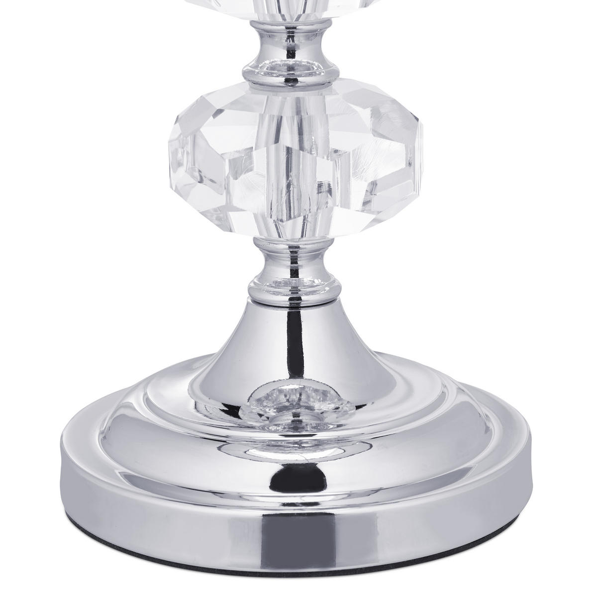 TISCHLAMPE - Multicolor, Glas/Textil (26/26/47cm) - Relaxdays