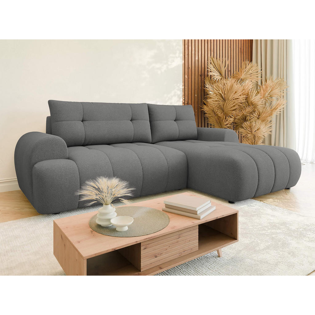 Thumbnail - Mirjan24 Ecksofa, Grau, Textil, 4-Sitzer, L-Form,L-Form, 265x177 cm, Wohnzimmer, Sofas & Couches, Wohnlandschaften, Ecks...