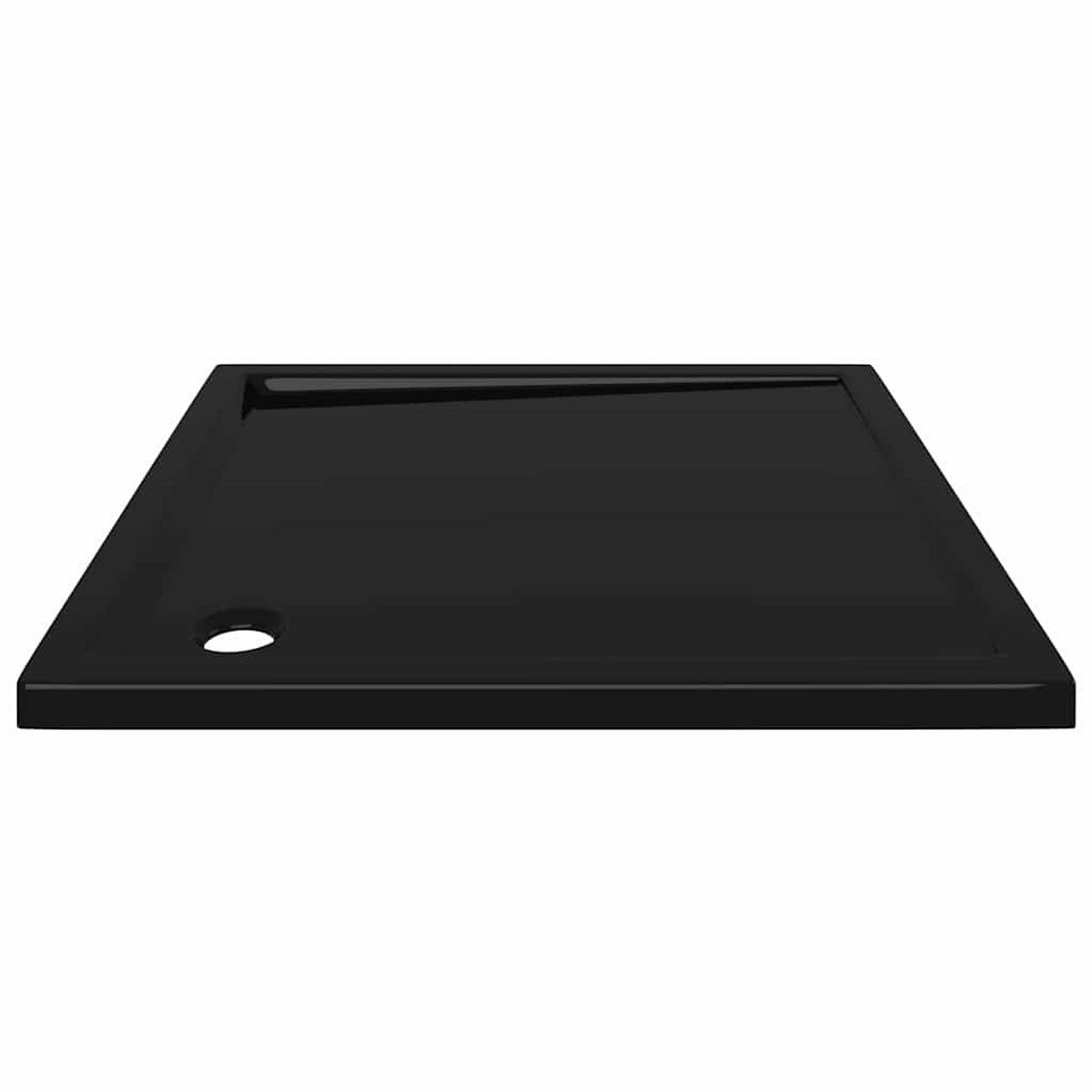 DUSCHTASSE Quadratisch Schwarz 90/90 Cm - Schwarz, Glas (90/4/90cm) - vidaXL