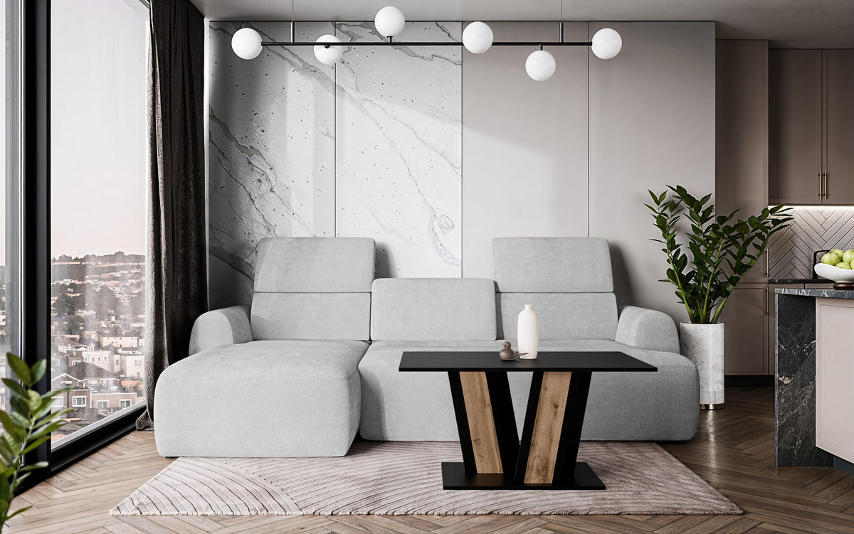 COUCHTISCH 100 cm Schwarz - Schwarz, Holzwerkstoff (60/100/55cm) - Home Collective